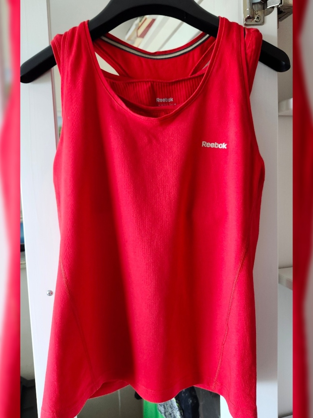 NEW Women's red Reebok workout top